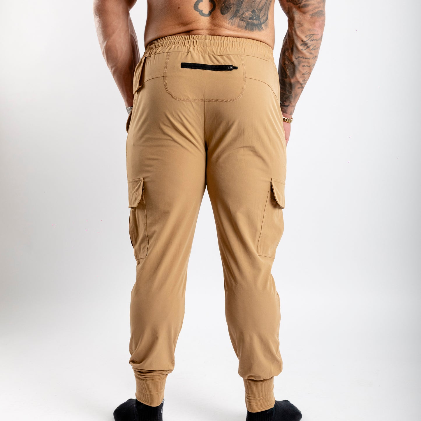 New Era Sand Beige Cargo Joggers