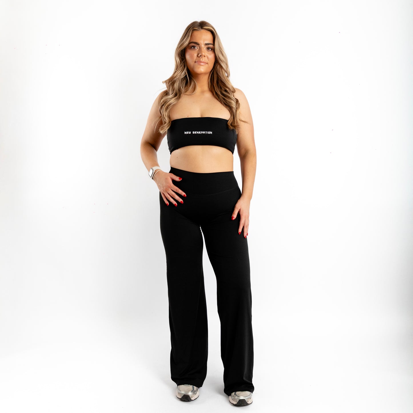 Black Flared Trousers