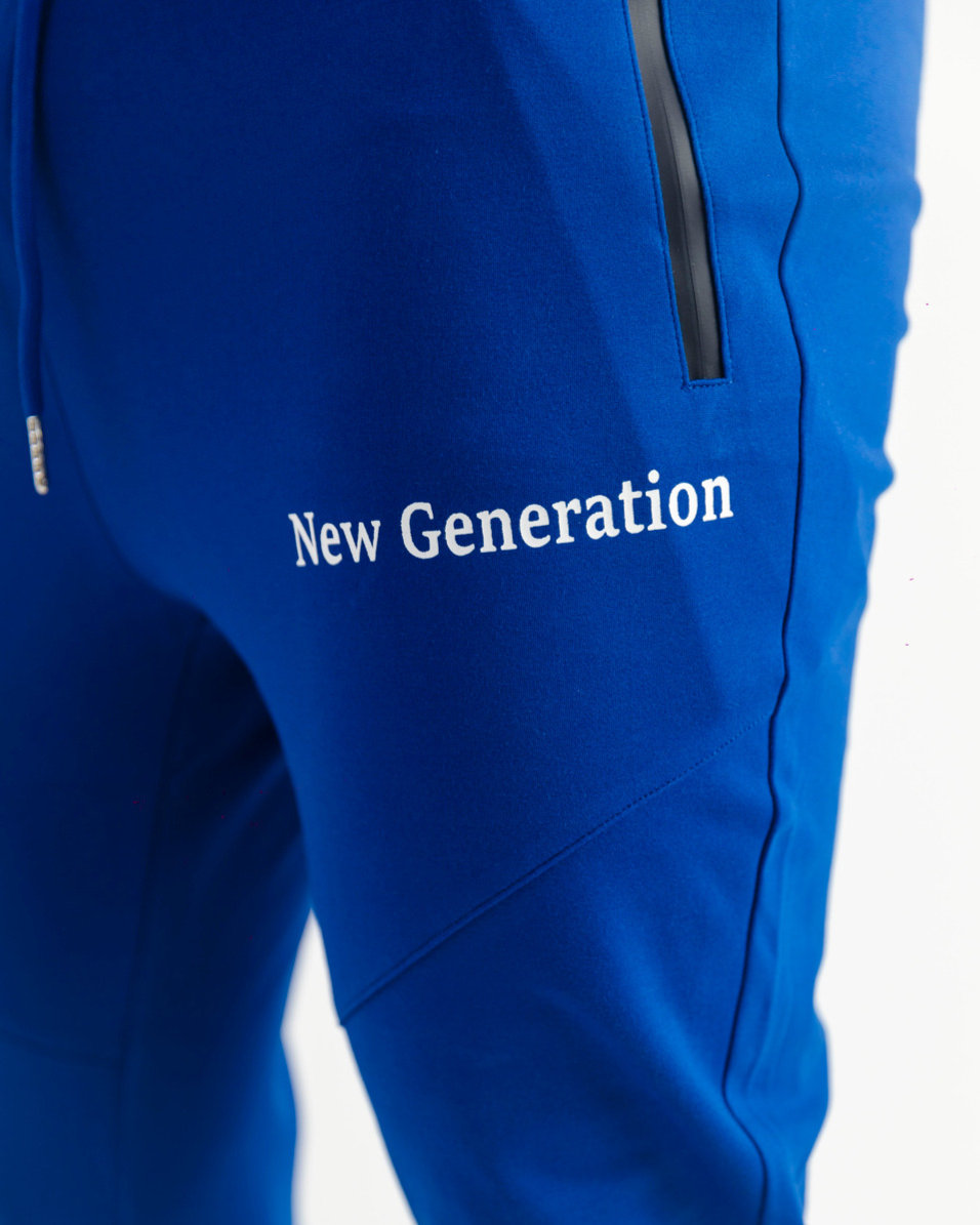 Gen 1 panel joggers electric blue