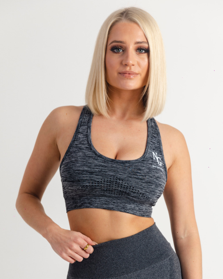 Generation 1 charcoal sport bra
