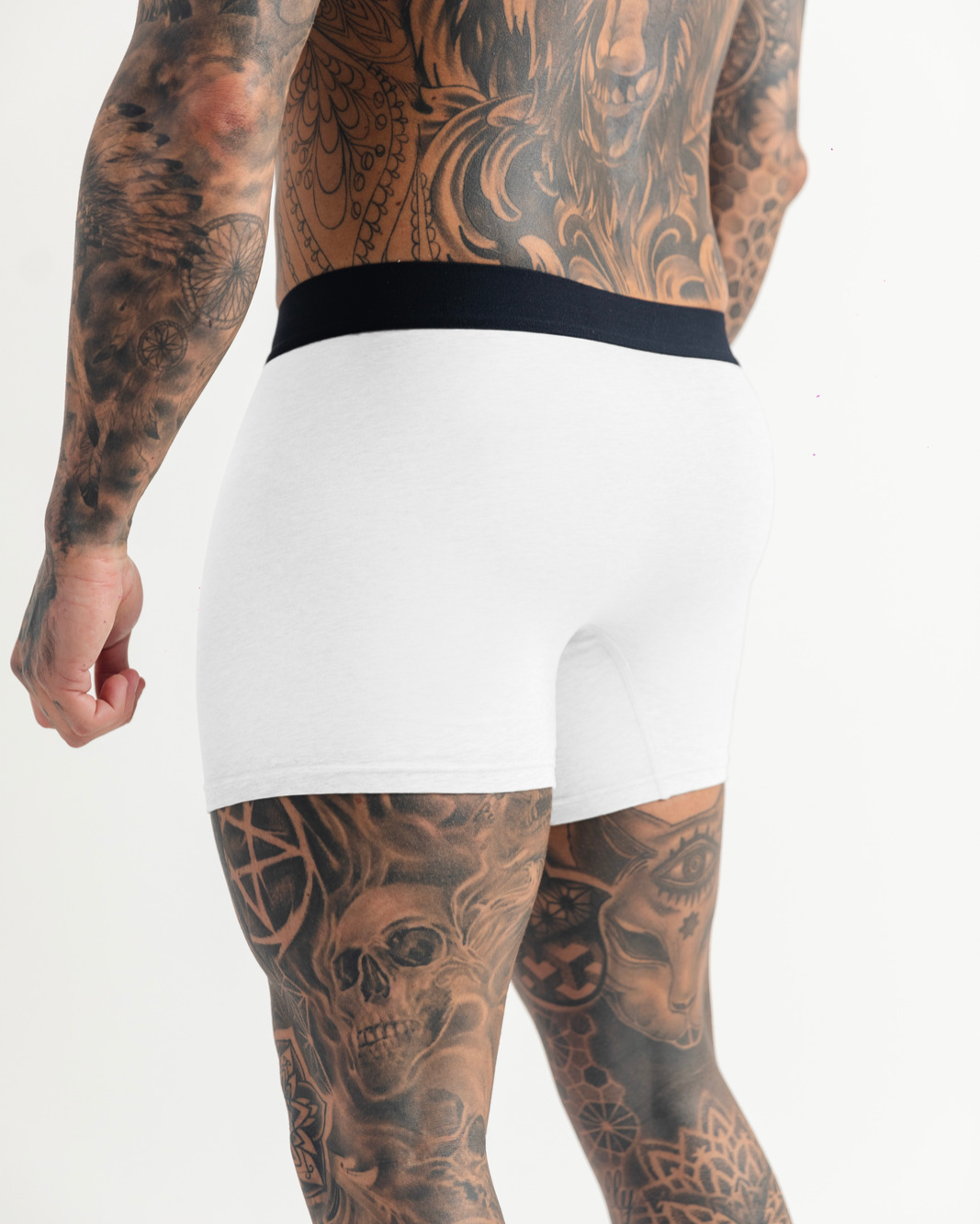 Generation 1 mens white boxers