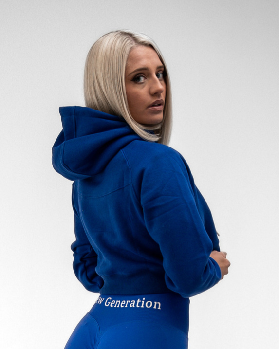 Electric blue hoodie hotsell